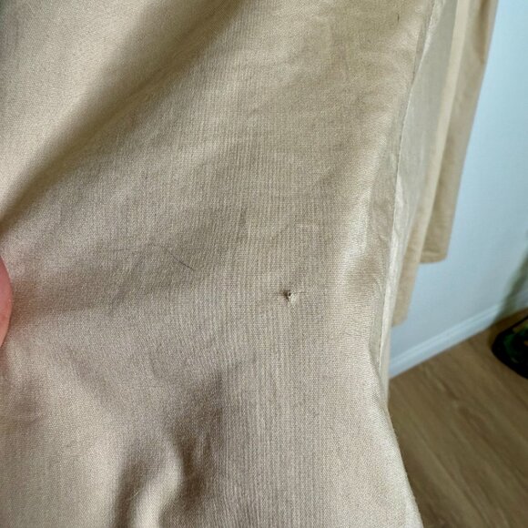 BOSTON PROPER | Khaki Poplin Wrap A-Line Dress - 4 - Picture 11 of 13